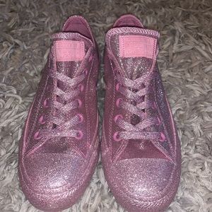 Brand new pink sparkly converse